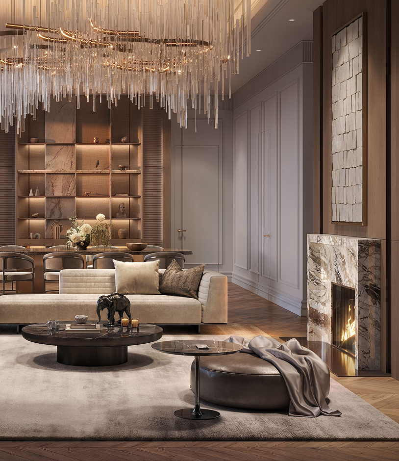 Пентхаусы с камином