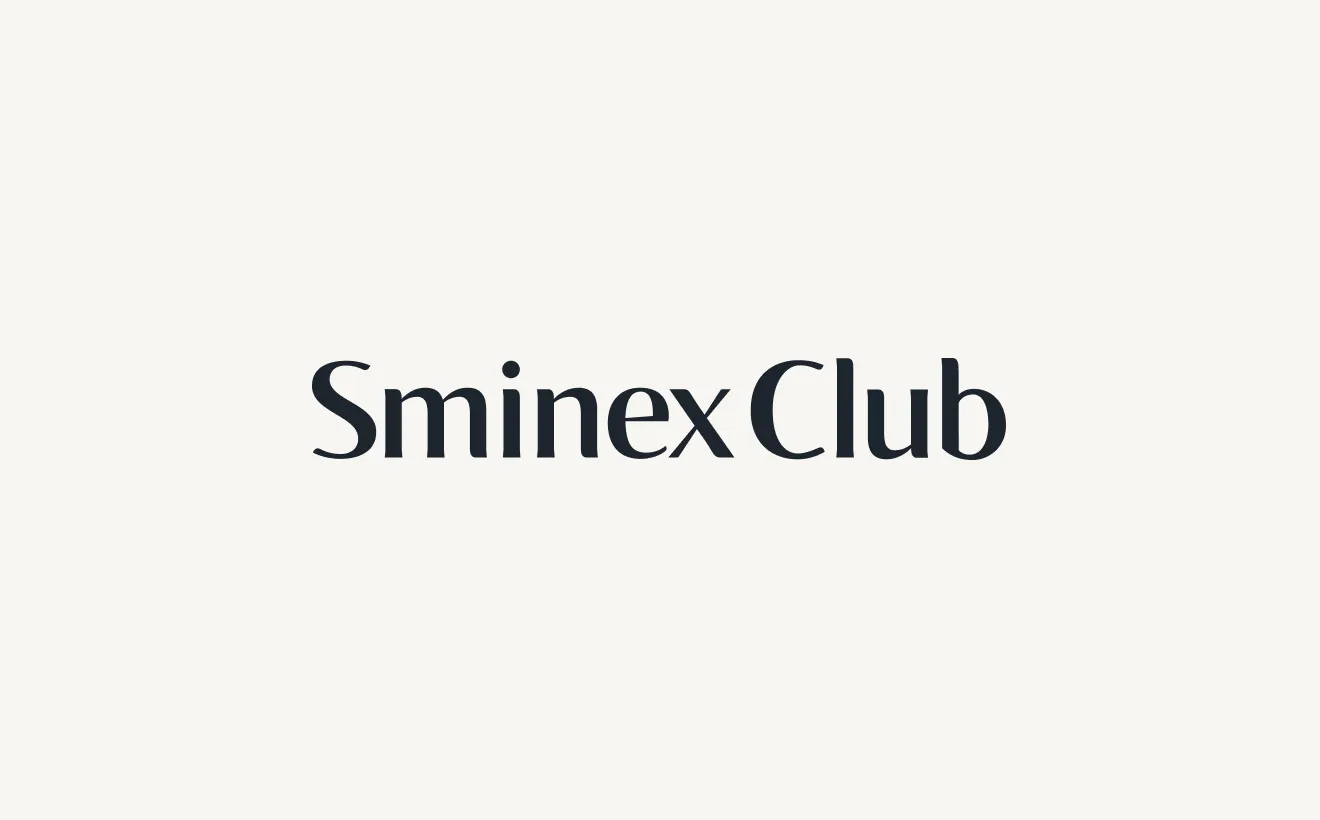 Логотип Sminex Club — одна строка